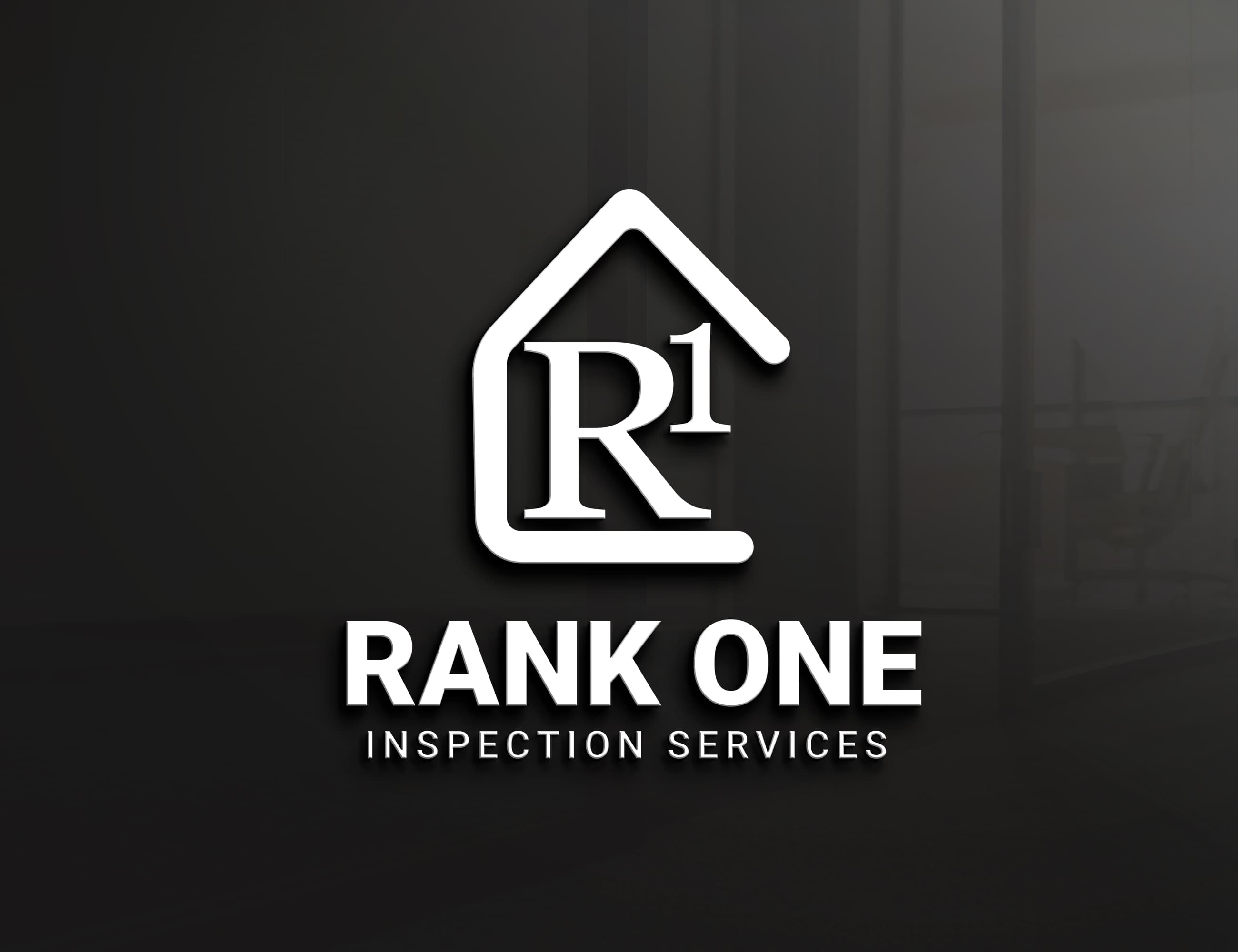 Rank One Inspection Services logo with a white house icon and R1 on dark background.